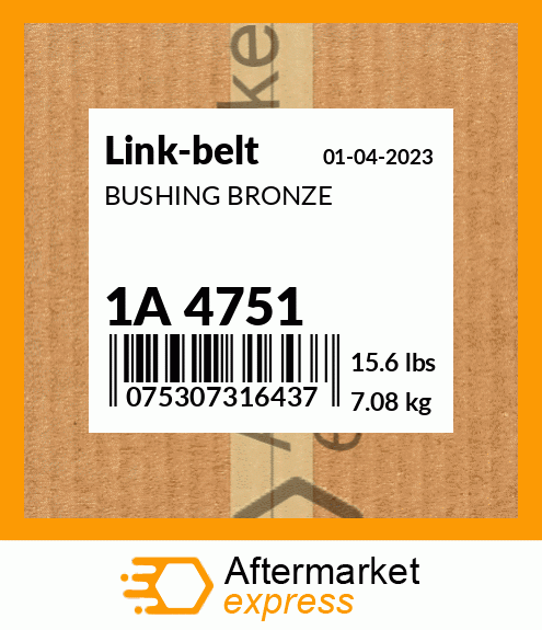 Spare part 1A 4751 + BUSHING BRONZE