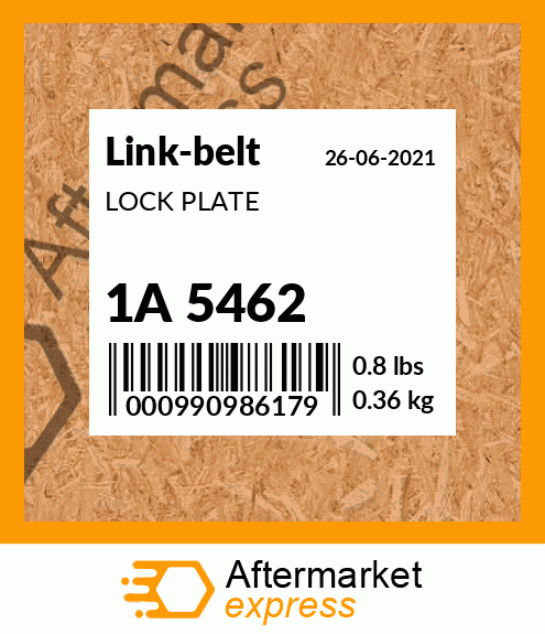 Spare part 1A 5462 + LOCK PLATE