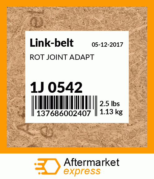 Spare part 1J 0542 + ROT JOINT ADAPT