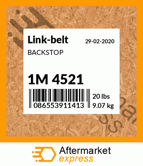 Spare part 1M 4521 + BACKSTOP