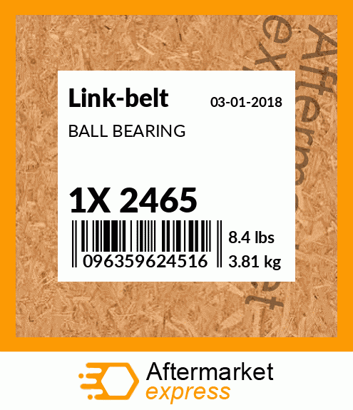 Spare part 1X 2465 + BALL BEARING