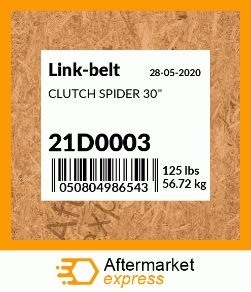 Spare part 21D0003 + CLUTCH SPIDER 30