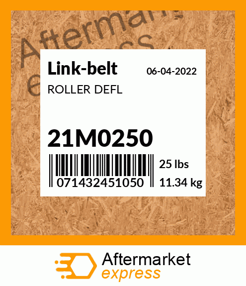 Spare part 21M0250 + ROLLER DEFL