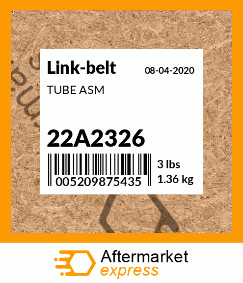 Spare part 22A2326 + TUBE ASM