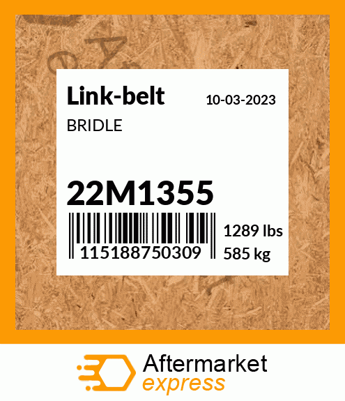 Spare part 22M1355 + BRIDLE