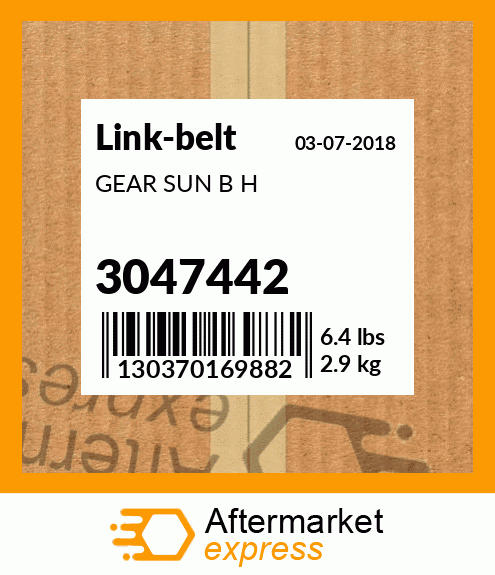 Spare part 3047442 + GEAR SUN B H