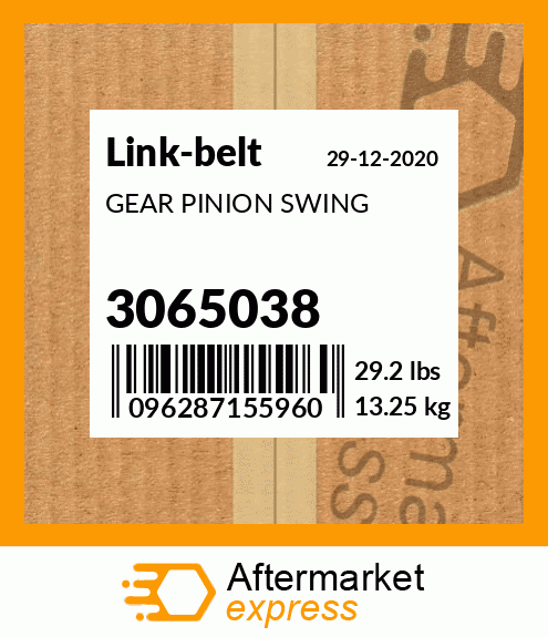 Spare part 3065038 + GEAR PINION SWING