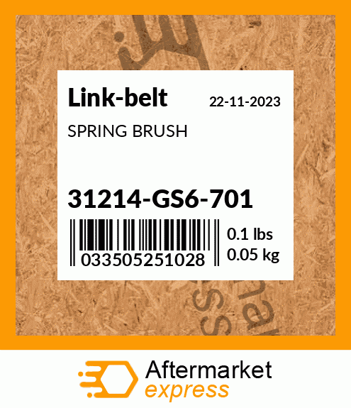 Spare part 31214-GS6-701 + SPRING BRUSH