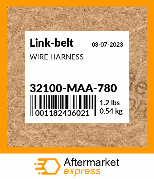 Spare part 32100-MAA-780 + WIRE HARNESS