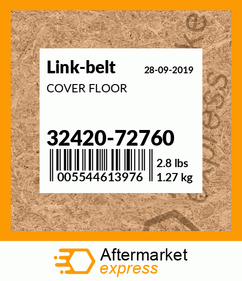 Spare part 32420-72760 + COVER FLOOR