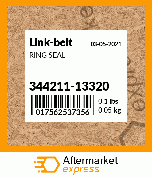 Spare part 344211-13320 + RING SEAL