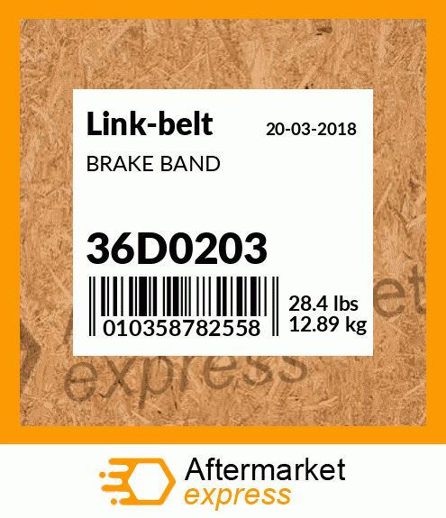 Spare part 36D0203 + BRAKE BAND