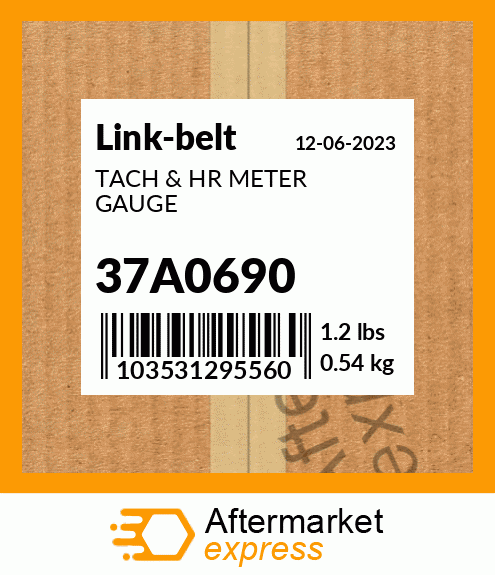 Spare part 37A0690 + TACH & HR METER GAUGE