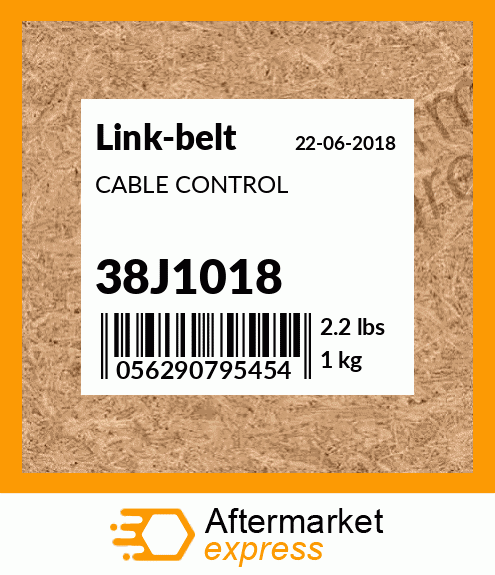 Spare part 38J1018 + CABLE CONTROL