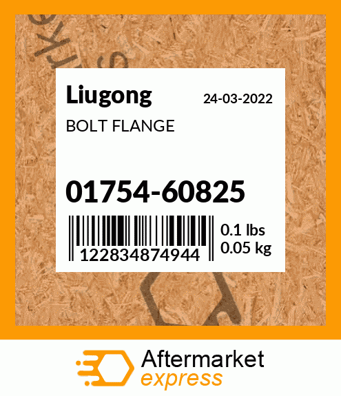 Spare part 01754-60825 + BOLT FLANGE