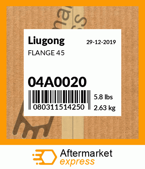 Spare part 04A0020 + FLANGE 45