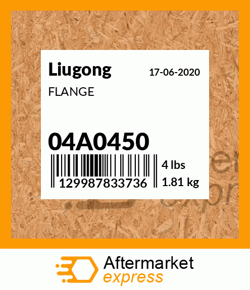 Spare part 04A0450 + FLANGE