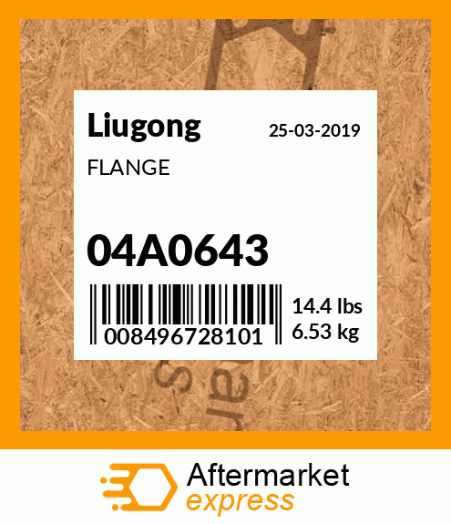 Spare part 04A0643 + FLANGE