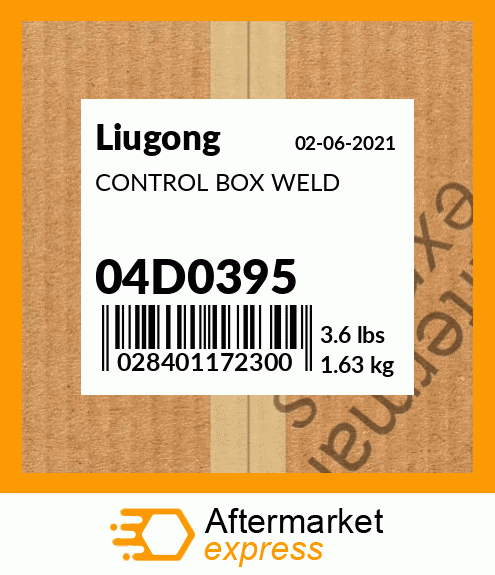 Spare part 04D0395 + CONTROL BOX WELD