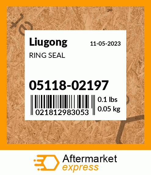 Spare part 05118-02197 + RING SEAL