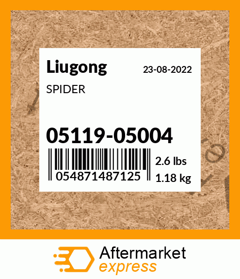 Spare part 05119-05004 + SPIDER