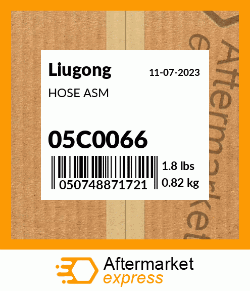 Spare part 05C0066 + HOSE ASM