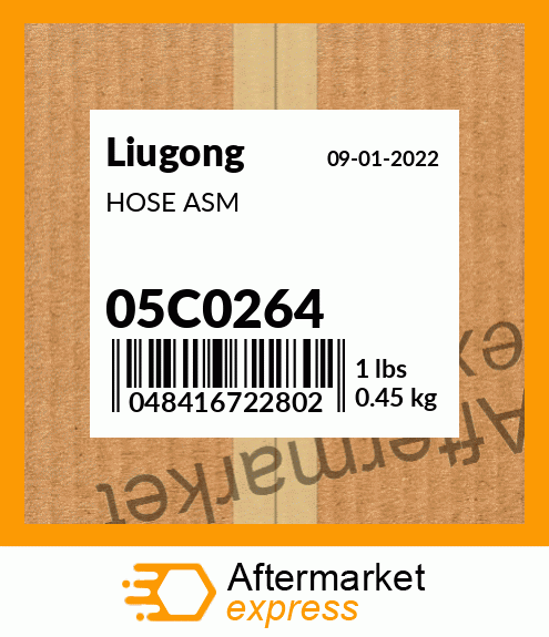 Spare part 05C0264 + HOSE ASM