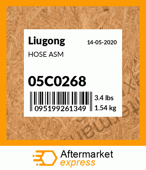 Spare part 05C0268 + HOSE ASM