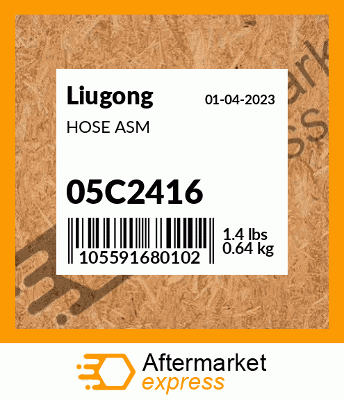 Spare part 05C2416 + HOSE ASM