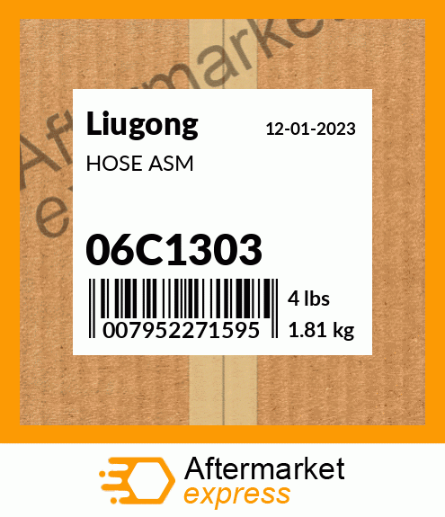 Spare part 06C1303 + HOSE ASM