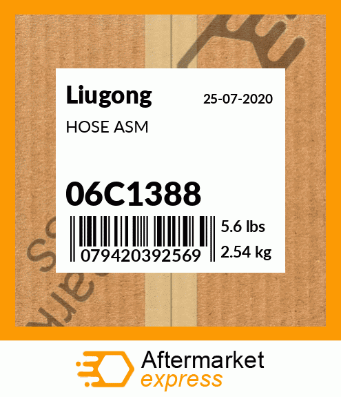 Spare part 06C1388 + HOSE ASM