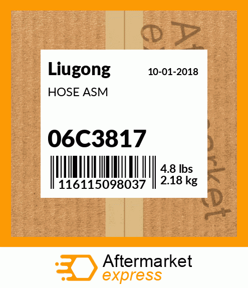 Spare part 06C3817 + HOSE ASM