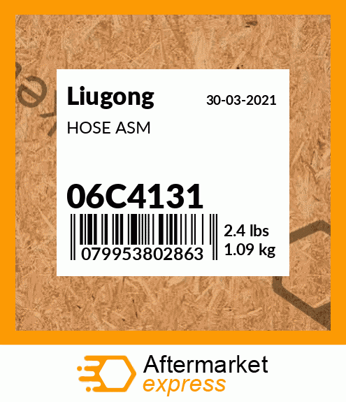 Spare part 06C4131 + HOSE ASM