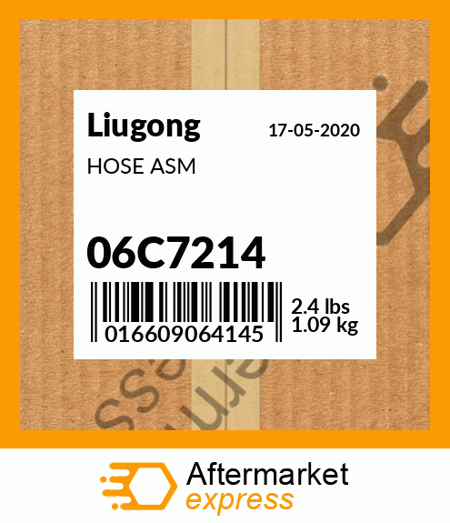 Spare part 06C7214 + HOSE ASM