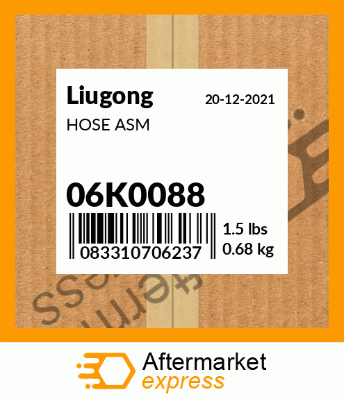 Spare part 06K0088 + HOSE ASM