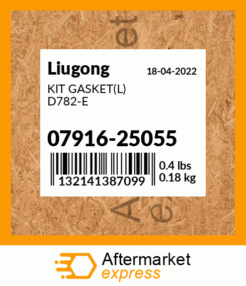 Spare part 07916-25055 + KIT GASKET(L) D782-E