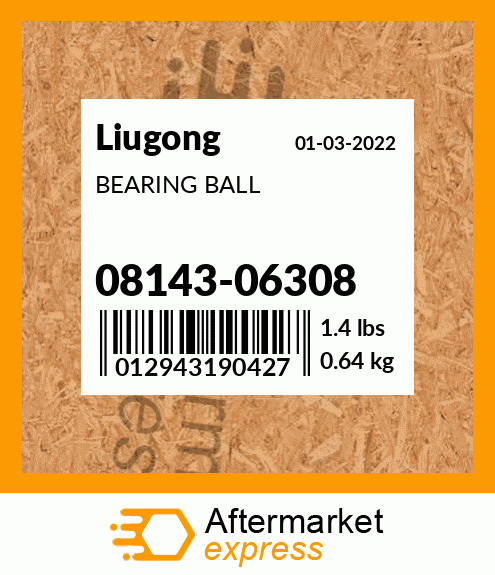 Spare part 08143-06308 + BEARING BALL