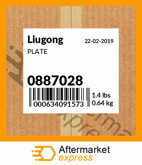 Spare part 0887028 + PLATE