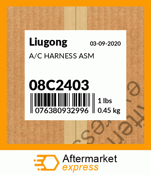 Spare part 08C2403 + A/C HARNESS ASM