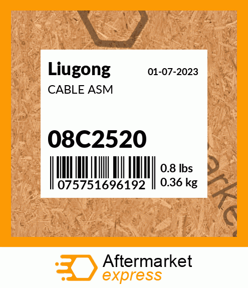 Spare part 08C2520 + CABLE ASM