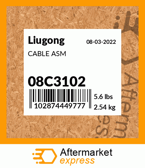 Spare part 08C3102 + CABLE ASM