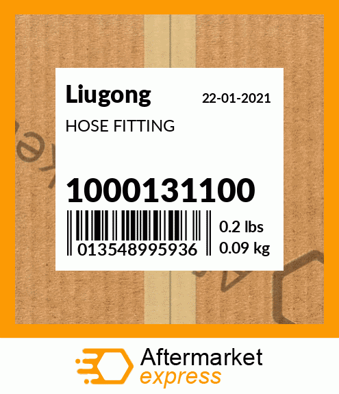 Spare part 1000131100 + HOSE FITTING