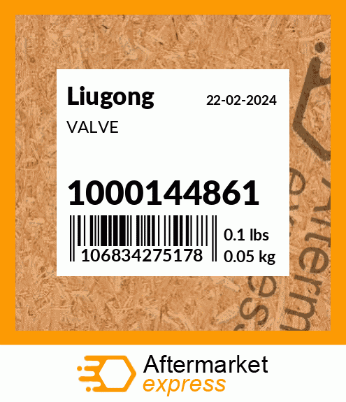 Spare part 1000144861 + VALVE