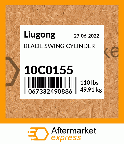 Spare part 10C0155 + BLADE SWING CYLINDER