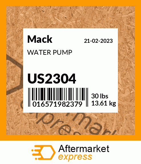 Spare part US2304 + WATER PUMP