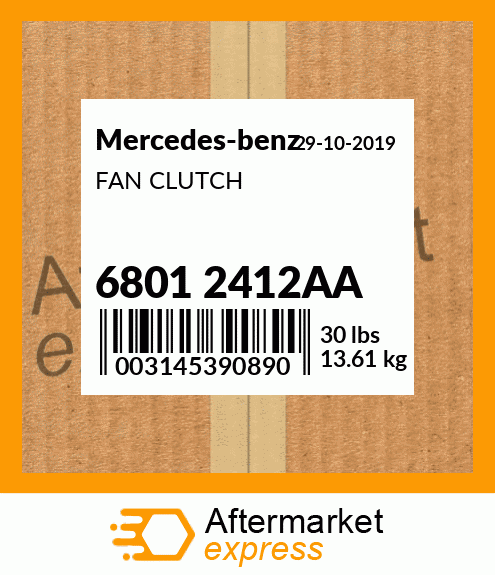 FAN CLUTCH 6801 2412AA