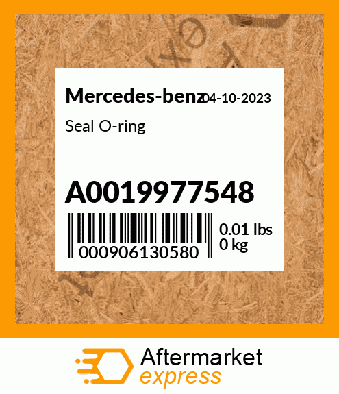 Spare part A0019977548 + Seal O-ring