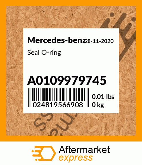 Spare part A0109979745 + Seal O-ring