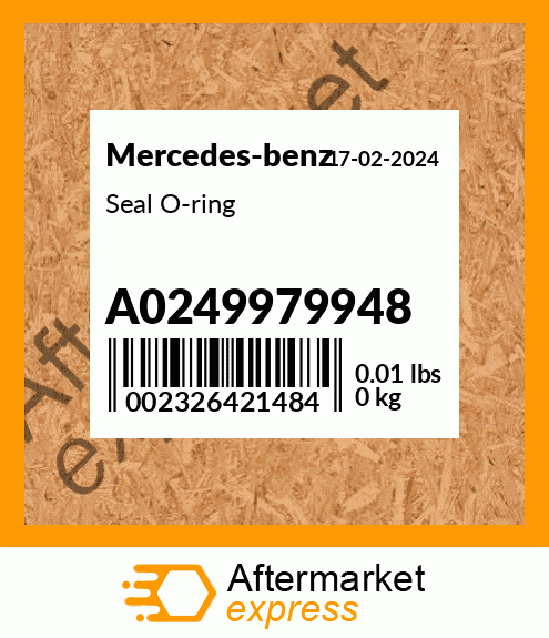 Spare part A0249979948 + Seal O-ring