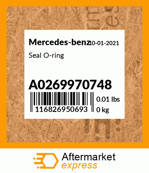 Spare part A0269970748 + Seal O-ring